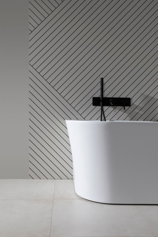 Акриловая ванна Allen Brau Priority 4 R 170x80 см, угловая, правая, пристенная, белая матовая, асимметричная, на ножках, с экраном, со сливом-переливом