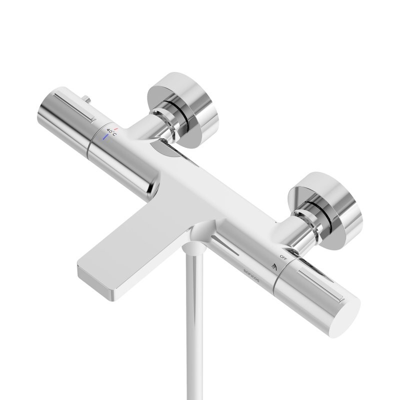 Термостатический смеситель для ванны и душа Sancos Etna, хром, SC9006CH