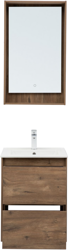 Тумба под раковину без столешницы Aquanet Милан 50 подвесная, дуб рустикальный