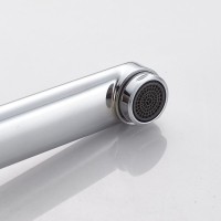 Смеситель для ванны с длинным изливом и лейкой (кран для ванны) Shevanik S4322, хром