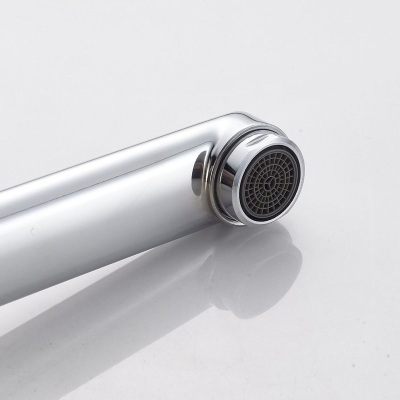 Смеситель для ванны с длинным изливом и лейкой (кран для ванны) Shevanik S4322, хром