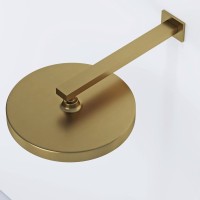 Душевой комплект Sancos Space SC3006BG брашированное золото, С ВНУТРЕННЕЙ ЧАСТЬЮ