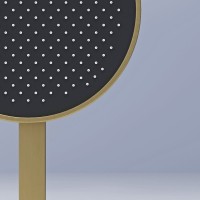 Душевой комплект Sancos Space SC3006BG брашированное золото, С ВНУТРЕННЕЙ ЧАСТЬЮ