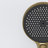 Душевой комплект Sancos Space SC3006BG брашированное золото, С ВНУТРЕННЕЙ ЧАСТЬЮ