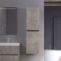 Шкаф-пенал для ванной Belux Бостон бетон чикаго светло-серый Шкаф-пенал для ванной Belux Бостон бетон чикаго светло-серый