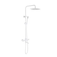 Душевая стойка Timo Saona SX-2380/16 с термостатом, матовая белая