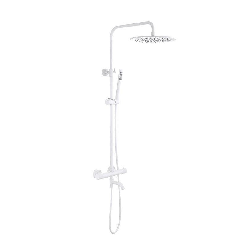 Душевая стойка Timo Saona SX-2380/16 с термостатом, матовая белая