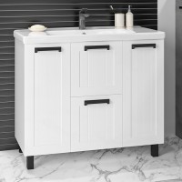 Тумба с раковиной Misty Спарта 100 белая