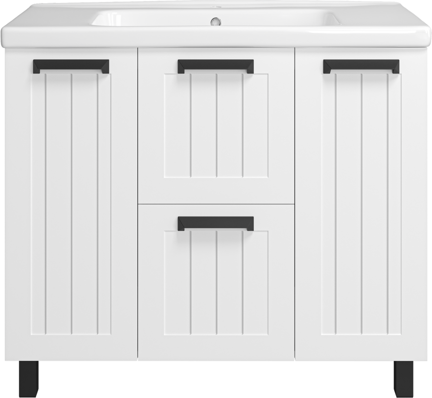 Тумба с раковиной Misty Спарта 100 белая