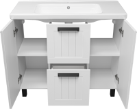 Тумба с раковиной Misty Спарта 100 белая