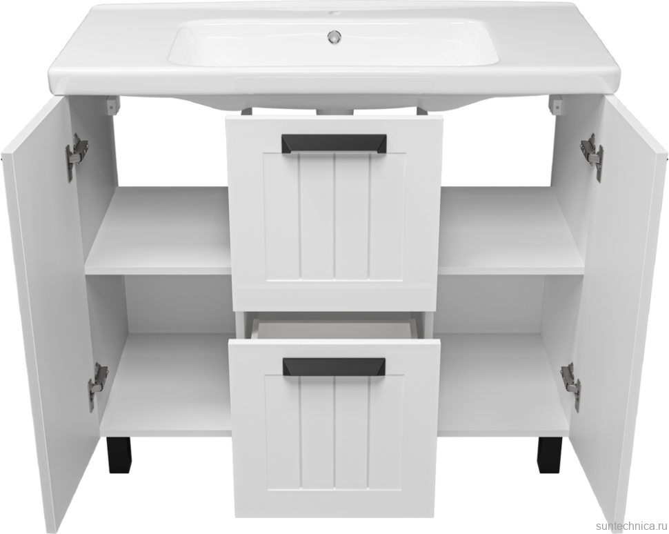 Тумба с раковиной Misty Спарта 100 белая