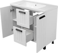 Тумба с раковиной Misty Спарта 100 белая