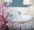 Мебель для ванной Бриклаер Бали 120 светлая лиственница, белый глянец