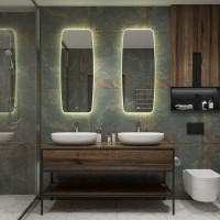 Зеркало Art&Max Forli 50х120 с LED-подсветкой, 6000К