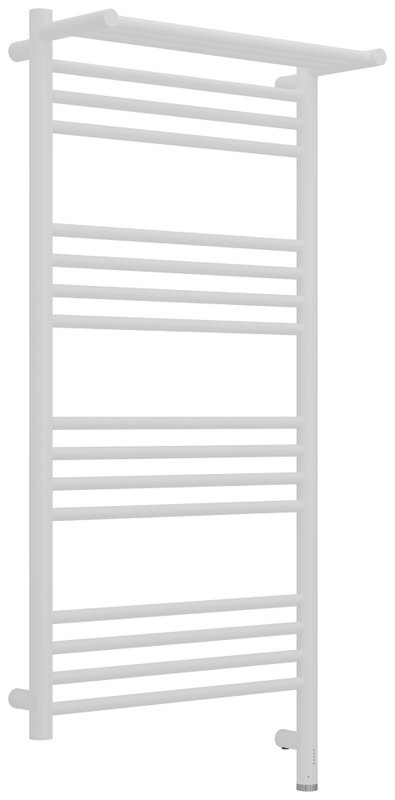 Полотенцесушитель электрический Сунержа Богема 3.1 30-6007-1050 110x55 см, подключение справа, матовый белый, лесенка, с полкой