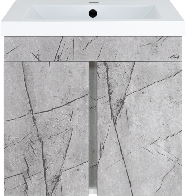 Тумба под раковину Misty Торос 60, серый мрамор