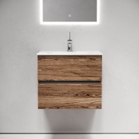 Тумба с раковиной Sancos Urban 60 дуб чарльстон, белая раковина CN7001