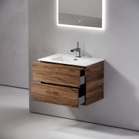 Тумба с раковиной Sancos Urban 60 дуб чарльстон, белая раковина CN7001