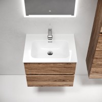 Тумба с раковиной Sancos Urban 60 дуб чарльстон, белая раковина CN7001