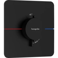 Термостатический смеситель встраиваемый Hansgrohe ShowerSelect Comfort Q 15588670 черный матовый Термостатический смеситель встраиваемый Hansgrohe ShowerSelect Comfort Q 15588670 черный матовый