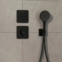 Термостатический смеситель встраиваемый Hansgrohe ShowerSelect Comfort Q 15588670 черный матовый Термостатический смеситель встраиваемый Hansgrohe ShowerSelect Comfort Q 15588670 черный матовый