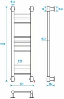 Полотенцесушитель электрический Energy Ergo2 P 100x30