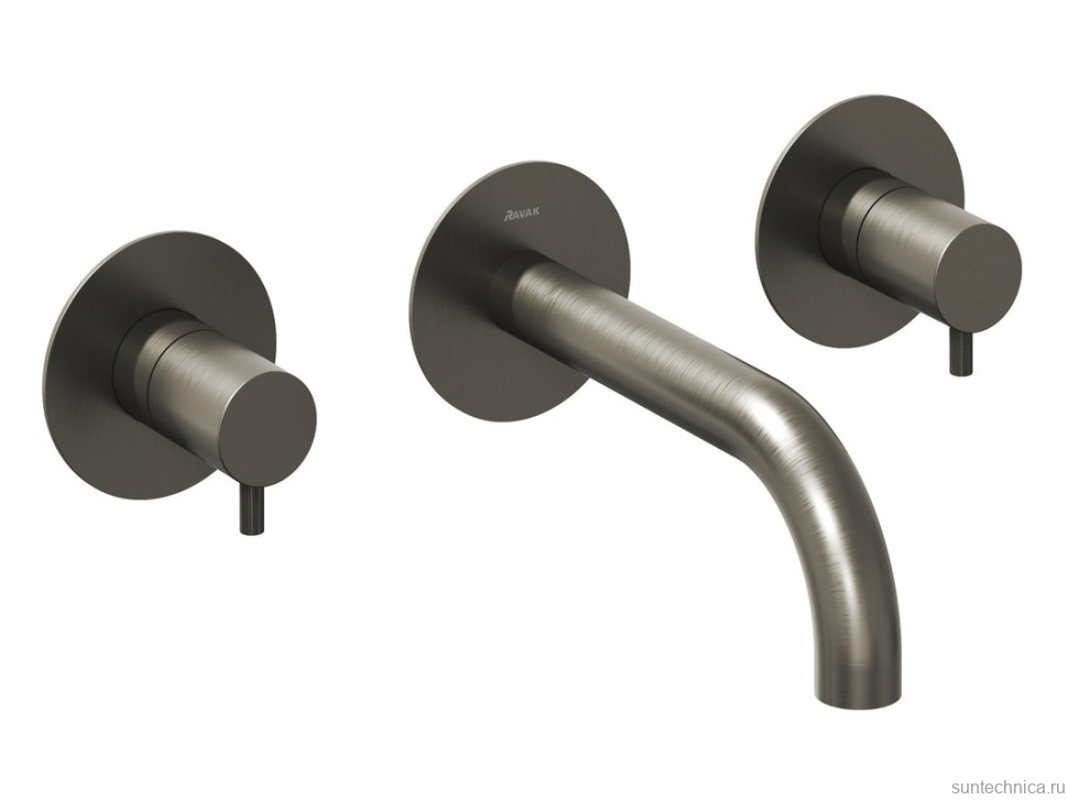 Смеситель для раковины Ravak Espirit ES 019.20GB.O1 С ВНУТРЕННЕЙ ЧАСТЬЮ, брашированный графит