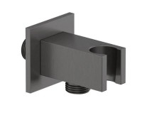 Шланговое подключение Kludi A-QA 65569N2-00 с держателем, оружейная сталь Шланговое подключение Kludi A-QA 65569N2-00 с держателем, оружейная сталь