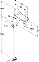 Смеситель для раковины Kludi Ambienta 530260575