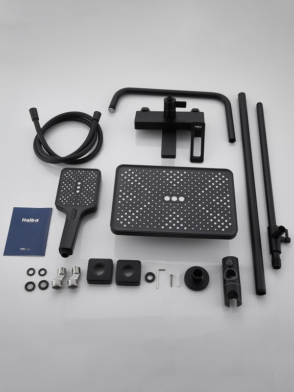 Душевая стойка Haiba HB24732-7 черная