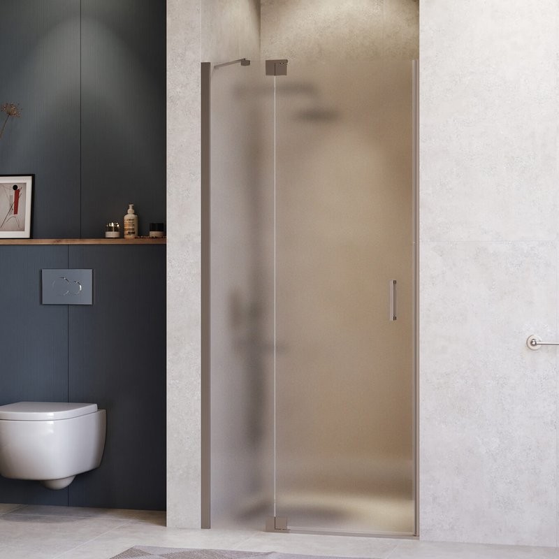 Душевая дверь в нишу RGW Hotel HO-014-Gg 1000х2000 профиль серый, стекло матовое