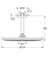 Верхний душ Grohe Rainshower Cosmopolitan Rainshower Cosmopolitan 26067AL0 Верхний душ Grohe Rainshower Cosmopolitan Rainshower Cosmopolitan 26067AL0