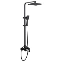 Душевая стойка Abber Wasserfall AF8616BL матовая черная Душевая стойка Abber Wasserfall AF8616BL матовая черная