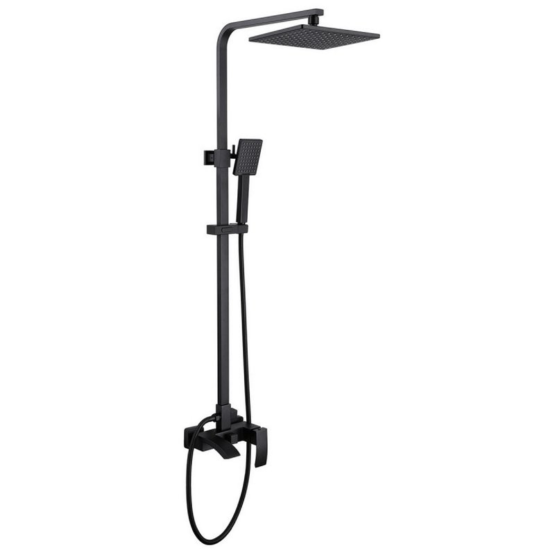 Душевая стойка Abber Wasserfall AF8616BL матовая черная