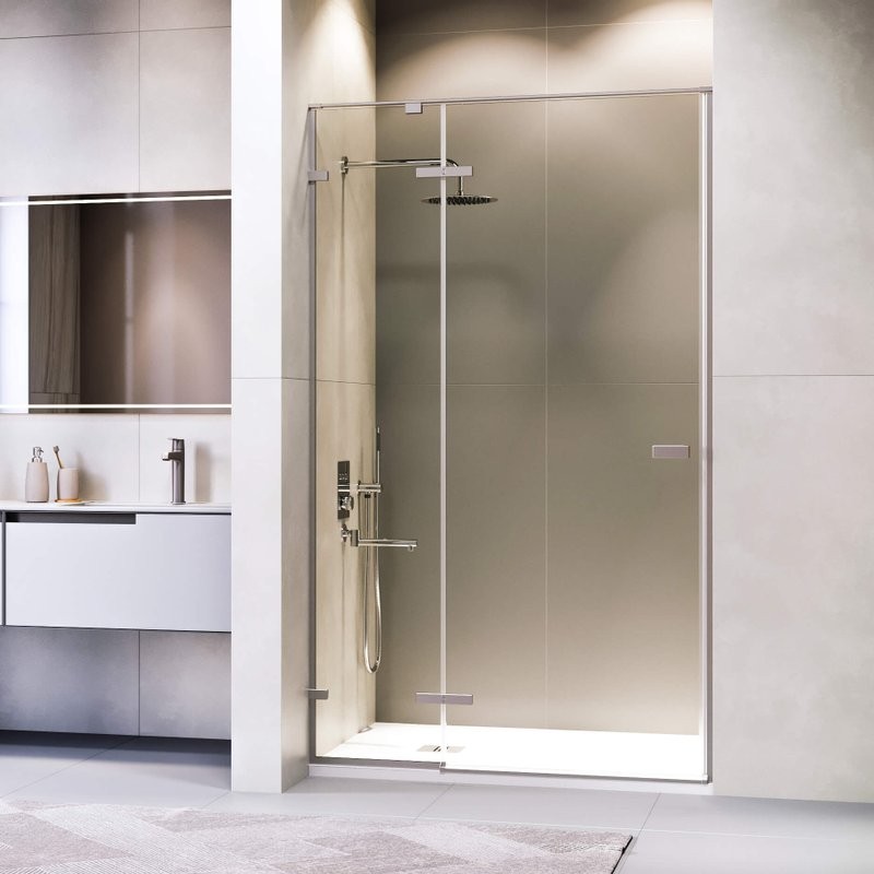 Душевая дверь в нишу RGW Stilvoll SV-004-Gr 1000х2000 профиль серый, стекло прозрачное