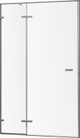 Душевая дверь в нишу RGW Stilvoll SV-004-Gr 1000х2000 профиль серый, стекло прозрачное