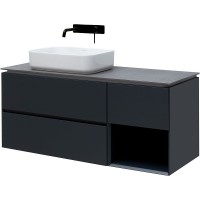 Тумба под раковину Allen Brau Infinity 120 L подвесная, антрацит матовый
