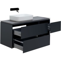 Тумба под раковину Allen Brau Infinity 120 L подвесная, антрацит матовый
