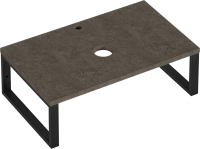 Столешница с раковиной 1MarKa Grunge Loft 80 бетон темно-серый