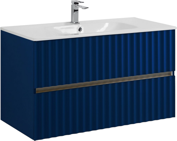 Тумба под раковину Art&Max Elegant 100 подвесная, сапфир