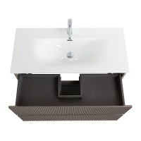 Мебель для ванной комнаты BelBagno Uno 100 подвесная, 2 ящика, матовая бежевая