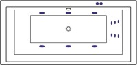 Акриловая ванна Excellent Crown Grand Line 190x90 см, встраиваемая, с гидромассажем, белая, с каркасом, со сливом-переливом, фурнитура золото