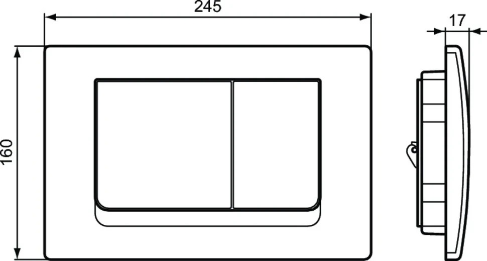 Кнопка смыва Ideal Standard Solea M1 R0108AA