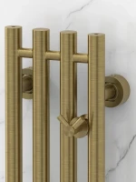 Полотенцесушитель водяной Сунержа Кантата Pro 051-0446-1515 150x20 см, состаренная латунь, I-образный