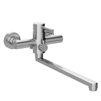 Смеситель с длинным изливом для ванны STWORKI Киркенес S45115S сталь