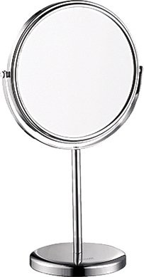 Косметическое зеркало Wasserkraft без подсветки, двухстороннее, хром