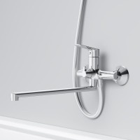 Смеситель для ванны с душем AM.PM Crave F9C90200 хром