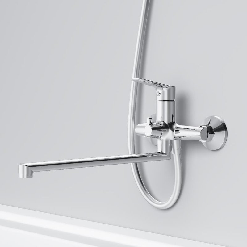 Смеситель для ванны с душем AM.PM Crave F9C90200 хром