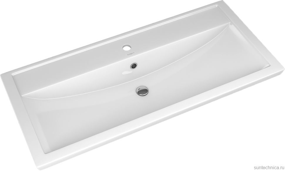 Тумба с раковиной SanStar Riana 100 подвесная, grey, раковина Фостер 100