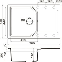 Мойка кухонная Omoikiri Yonaka 78 пастила